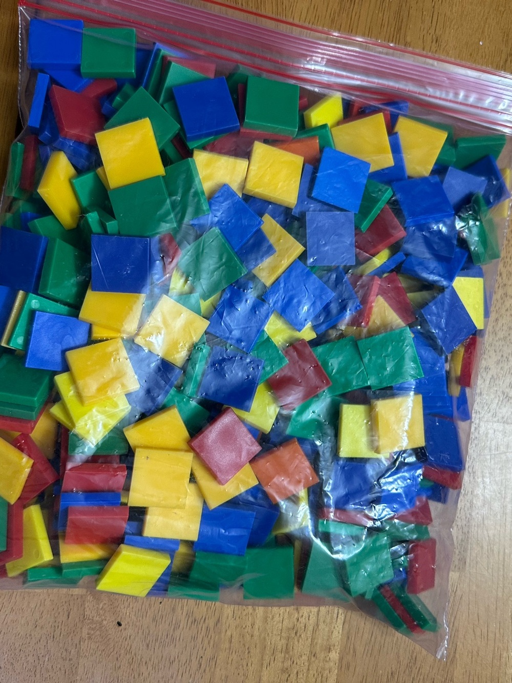 Multi-Color Learning Tiles Pack — Red, Yellow, Blue, Green Squares